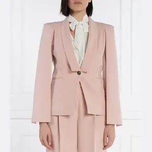 Элегантный пиджак приталенного кроя Liu Jo, розовый