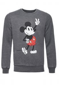 Толстовка Recovered Disney Mickey Peace Pose, серый