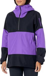 Salomon womens Bashley Anorak W, Deep Black / Royal Purple