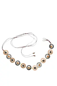 COLLEZIONE ALESSANDRO Поясной ремень "Солярия", деревянный ремень для завязывания, коричневый