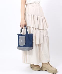 Сумка-тоут Lee, мини-тоут, комбинезон, карманная сумка, мини-тоут, коровий принт, джинсовая ткань, холст