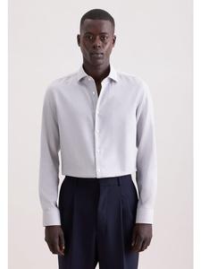 Seidensticker Приталенная деловая рубашка бежевого цвета