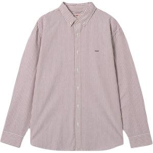 Levis Рубашка мужская фиолетовая в белую полоску