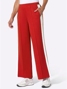 Трикотажные брюки клубнично-белого цвета WITT WEIDEN