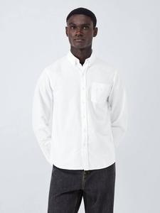 Оксфордская рубашка с длинными рукавами из органического хлопка Colorful Standard, Optical White