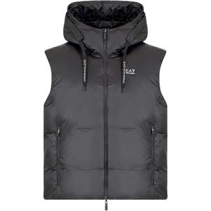 EA7 FW24 Жилет Мужской Черный EMPORIO ARMANI