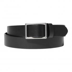 UNIQLO Кожаный ремень унисекс разноцветный шириной 3 см, Black