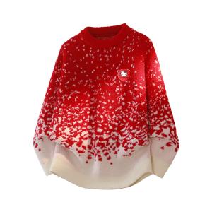 Hello Kitty Hello Kitty Свитер SS25 Унисекс Sanrio, красный