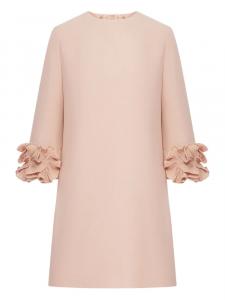 Мини-платье с оборками Valentino Garavani, розовый