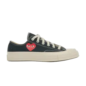 Кроссовки Converse Comme des Garçons PLAY x Chuck 70 Low 'Small Red Heart - Black', черный