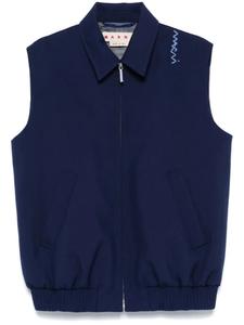 Marni жилет из вирджинской шерсти, синий