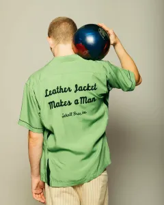 Рубашка для боулинга SS / Кожаная куртка делает мужчину / Рубашка для боулинга SS