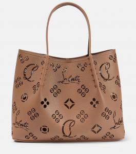 Сумка-тоут cabarock с перфорацией Christian Louboutin, черный