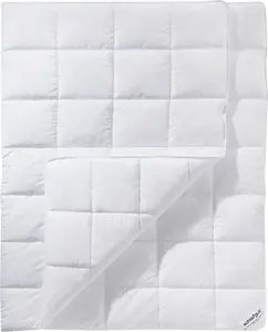 Одеяло Schlafgut из синтетического волокна "Casual", теплое, (1 шт.), прочное пуховое одеяло размером 135х200 или 155х220 см, летнее или зимнее, белый