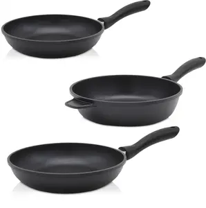 Набор алюминиевых кастрюль Krüger Leipzig, черный