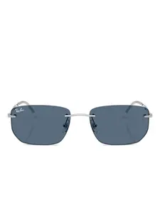 Солнцезащитные очки в прямоугольной оправе Ray-Ban, серебряный