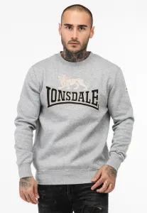 Толстовка rundhals normale passform lawins Lonsdale, Marl Grey Black Grey