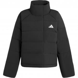 Куртка-пуховик с логотипом Adidas, черный
