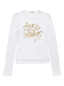 Футболка с длинными рукавами Acne Studios, белый