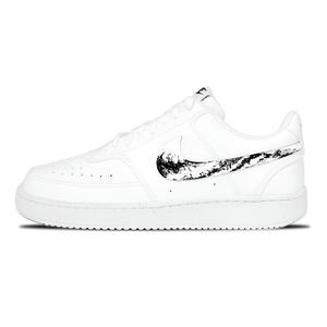 Nike Кроссовки Court Vision Low Smoky Ink White Space Abrasion Resistant Low top Skateboard Shoes Unisex White