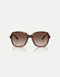 Солнцезащитные очки Vogue Square с коричневыми линзами в цвете «темная гавана»