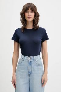 Хлопковая футболка Hollister Co., темно-синий