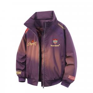 Пуховик Unisex Stand Collar Thickened HUANQIU, фиолетовый