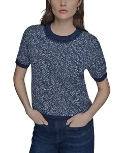 Свитер с коротким рукавом Karl Lagerfeld Paris, синий