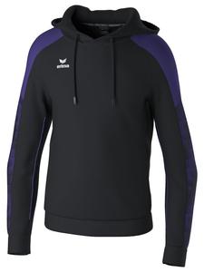 Толстовка erima, цвет schwarz/ultra violet