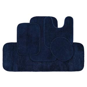 Набор ковриков для ванной из 5 предметов из нейлона Garland Deco Garland Rug, темно-синий