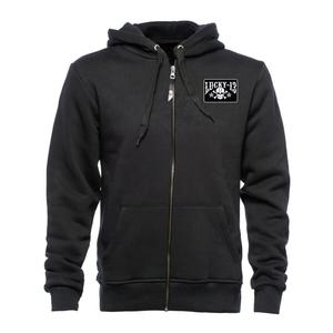 Куртка с капюшоном Lucky 13 Skull Stars Zip Hoodie Black, черный