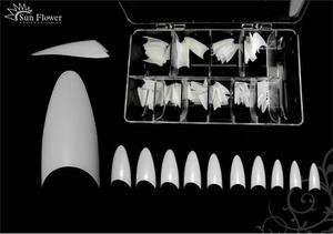 Типсы без оправы Natural Point (молочные) Коробка 120 шт., SUNFLOWER