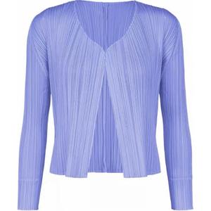 PLEATS PLEASE ISSEY MIYAKE Укороченное пальто SS24 Women's Blue