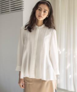 Блузка с баской из лиоцелла Suite, цвет Ivory [002]