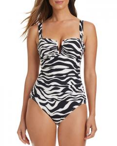 Слитный купальник V-образной формы Bleu Rod Beattie, мультиколор