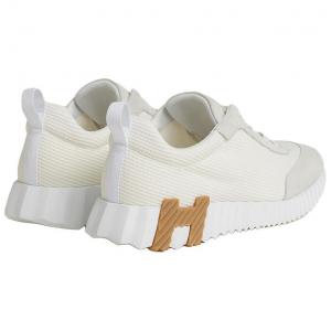 Прыгучие низкие кэжуал кроссовки женские белые HERMES