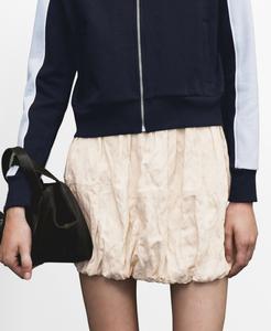 Женская юбка-баллон с эффектом мятой ткани MANGO, Beige
