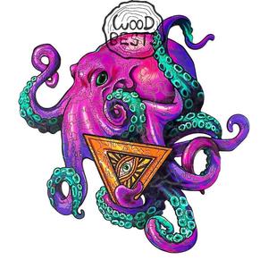 Деревянный пазл Умный Осьминог А4 Moments