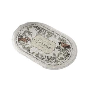 Ванная комната Türmate Яркий узор в виде листьев Цветочный принт Хорошее поглощение влаги Без запаха Украшение Моющийся ковер для гостиной Спальня Товары для дома-B Stuttg, мультиколор