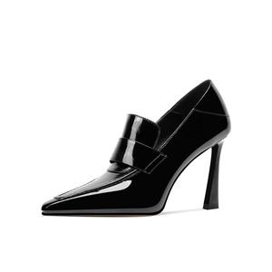 Туфли на тонком каблуке высотой 8 см для женщин Shesrim, Black