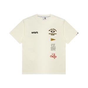 Футболка с принтом от A Bathing APE Aape, Ecru Ivx