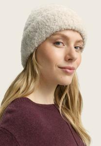 Шапка TOM TAILOR Beanie, Sand Stone Beige Melange/Sand