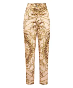 Новые брюки в стиле барокко Philipp Plein, бежевый