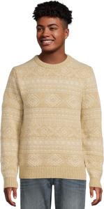 Свитер L.L.Bean Men's Classic Ragg Wool Crew Sweater Fair Isle, Natural Fair Isle
