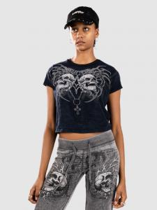 Футболка Affliction Shred Fest T-Shirt, blue/black lava wash