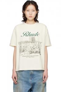 Rhude Футболка Off-White с надписью "Virgin Islands"
