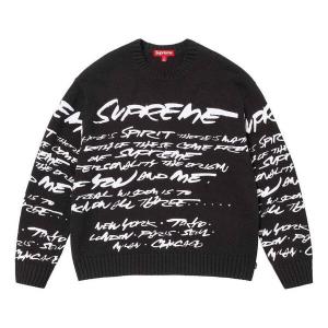 Свитер future sweater 'black white' Supreme, черный