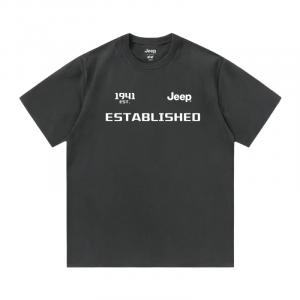 Футболка с круглым вырезом для школьников Jeep, темно-серый