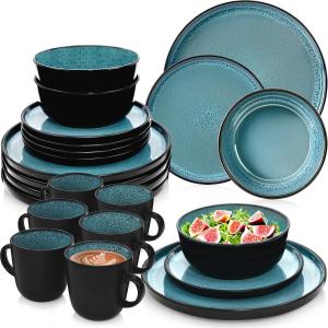 Набор посуды VIGO COMBO SERVICE - 24 предмета из керамики Sänger, синий