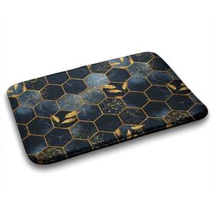 Коврик для ванной Tulup Geometrische Abstraktion, 75x1x75 см, синий